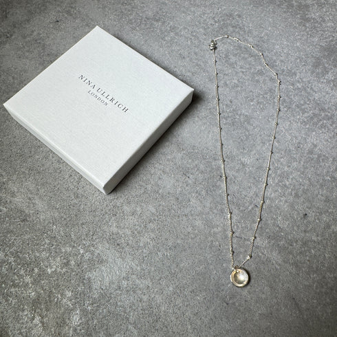Nina Ullrich Hemisphere necklace with extra chain